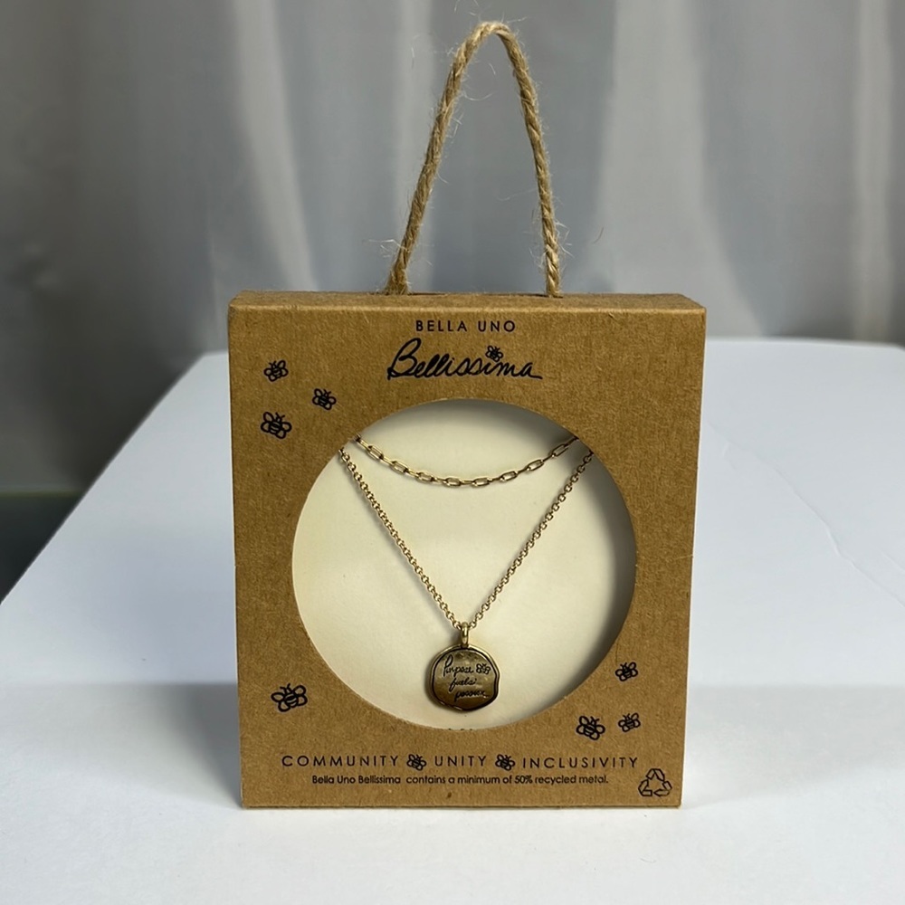 Bella Uno Bellissima “Purpose fuels passion” 18”- 20” necklace
